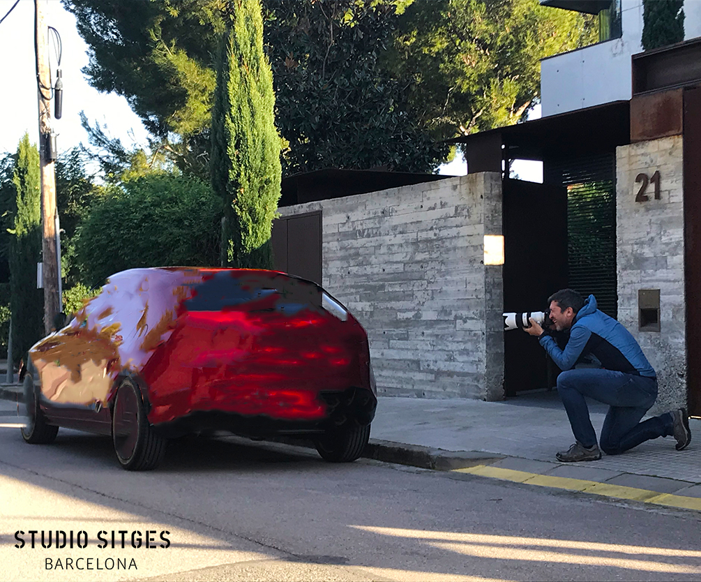 Car shoot at Studio Sitges
